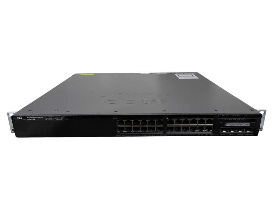 Cisco Catalyst WS-C3650-24TD-E V04 2x10G Uplink Ports Switch !