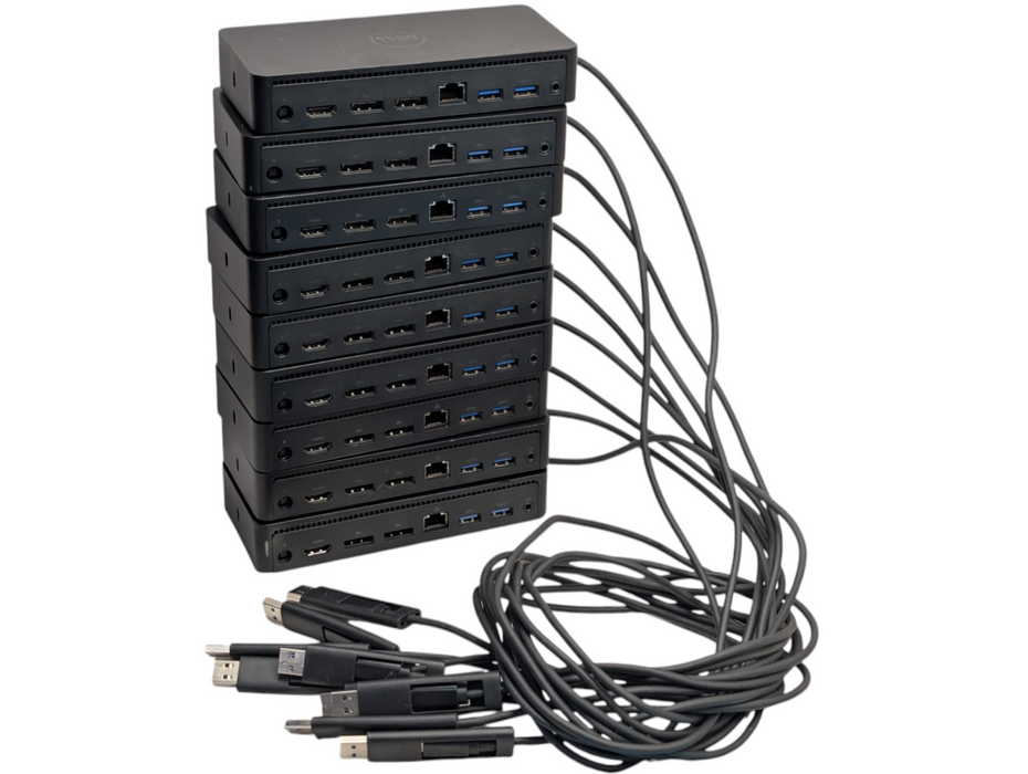 Lot of 9x DELL D6000 Universal USB-C PD / USB-A Docking Stations -
