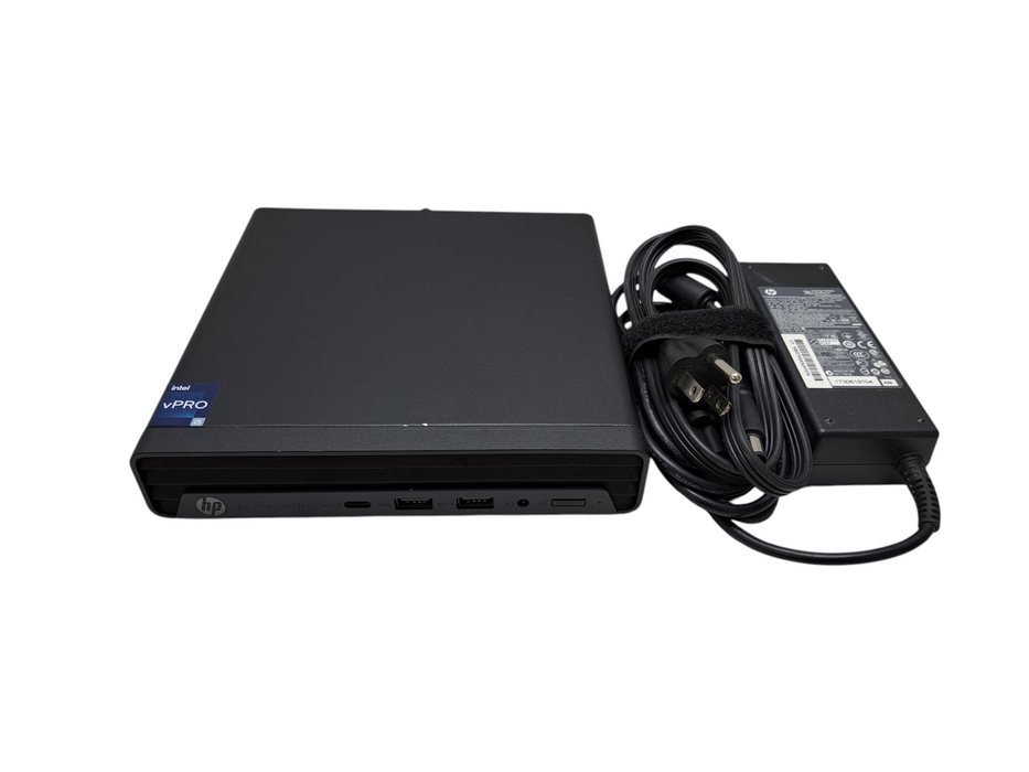 HP Elite Mini 800 G9 Desktop | Intel i5-12500T, 16GB DDR5, 1TB NVMe +90W AC )