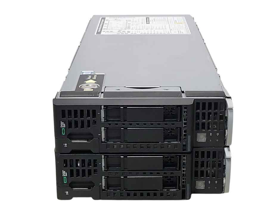 Lot of 2x HPE ProLiant BL460c G9 Server Blade 2x Xeon E5-2643v4, 32GB DDR4 _