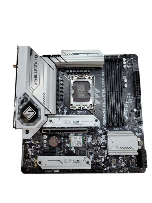 ASRock B760M Steel Legend WiFi DDR5 LGA1700 mATX Motherboard (12-14th Gen) %