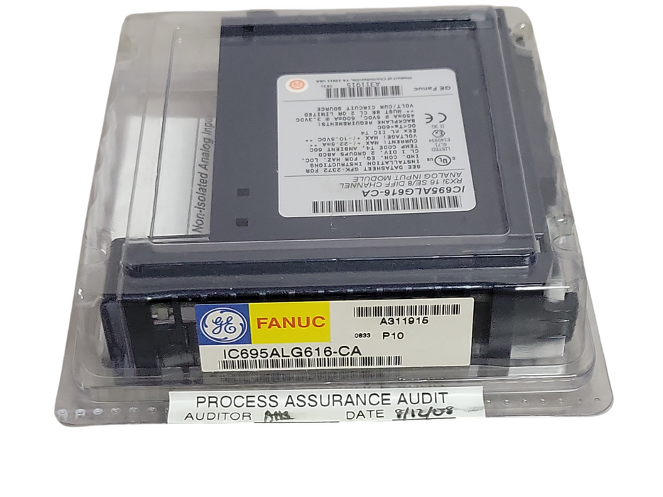 New GE FANUC IC695ALG616-CA RX3i 16 SE/8 DIFF CHANNEL ANALOG INPUT MODULE _