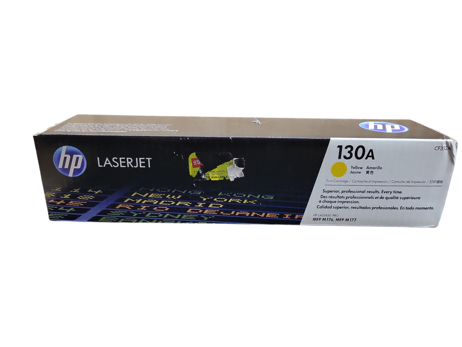 HP 130A LASERJET CARTRIDGE CF352A .. YELLOW !