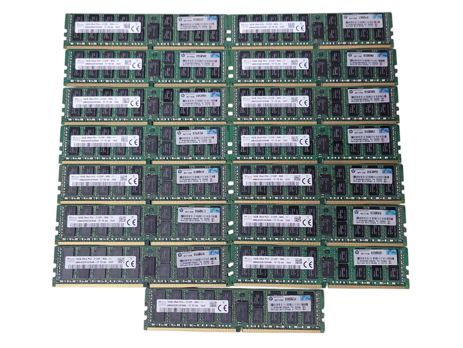 Lot of 15x SKHynix 16GB 2Rx4 PC4-2133P-RA0 DDR4 Server RAMs _