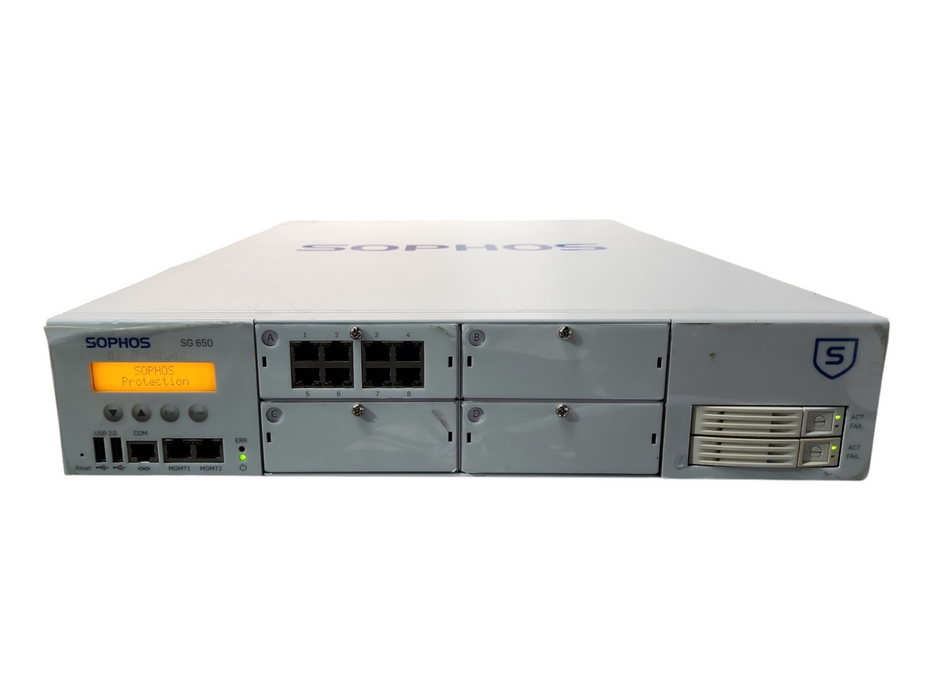 Sophos SG 650 Firewall Security Appliance rev.1, 2x E5-2680 v2, 48GB DDR3 Q