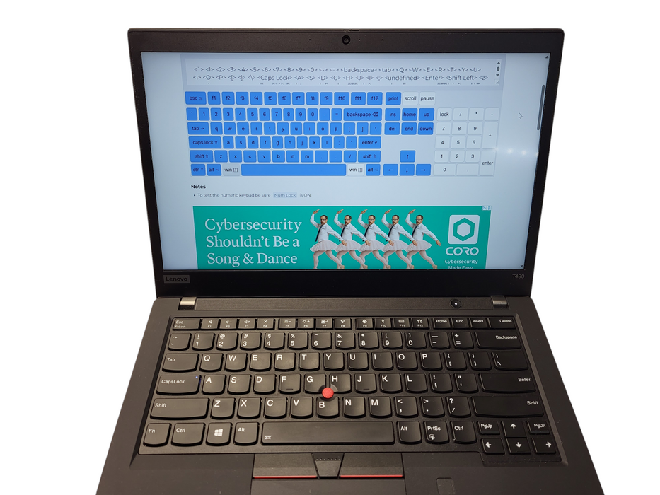 Lenovo ThinkPad T490, Core i5-10210U, 8GB DDR4, 256GB NVMe w/ AC Q$ Lap200