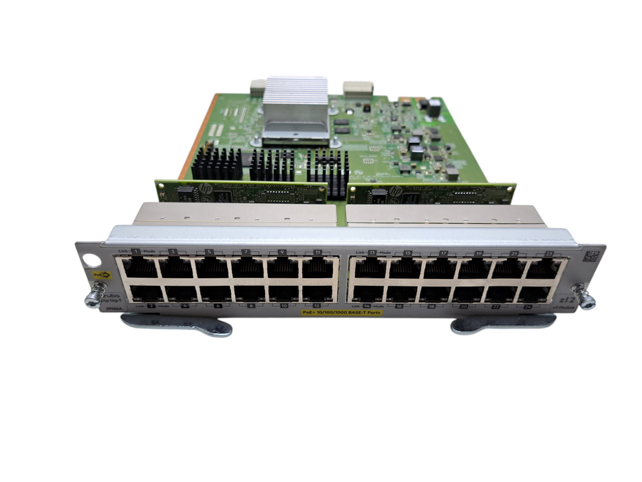 HP Aruba 24P Gig-T J9986A | 24-Port Gigabit PoE+ v3 zl2 Expansion Module Q