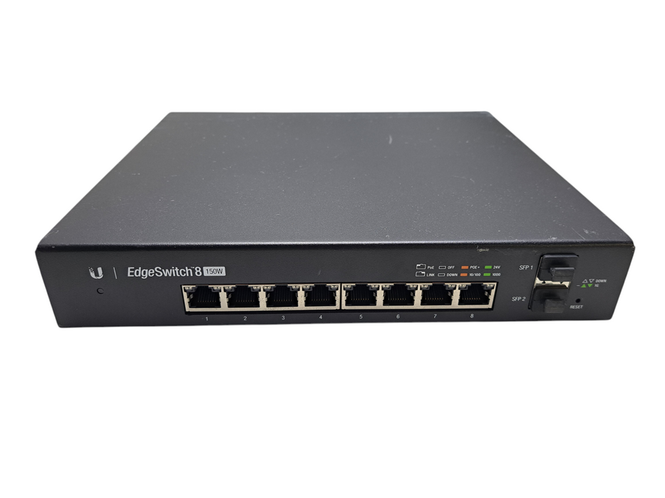 Ubiquiti ES-8-150W EdgeSwitch 8-Port Gigabit PoE+ Managed Switch *READ*
