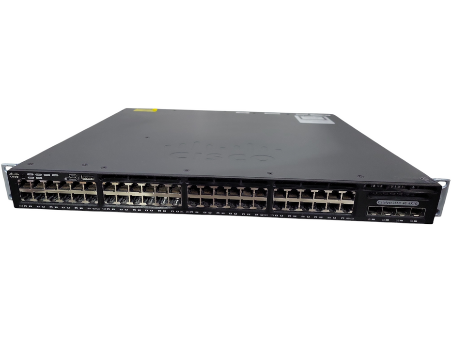 Cisco WS-C3650-48TS-S 48-Port 4X1G Gigabit Ethernet Network Switch !