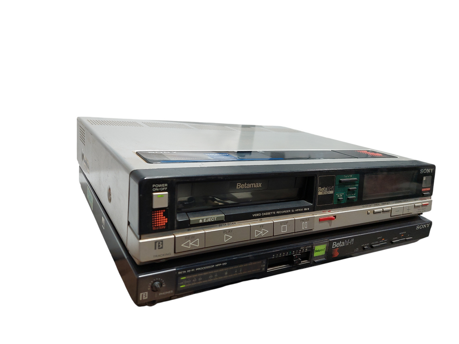 Sony BetaMax & Beta Hi-Fi Audio Video Bundle SL-HFR30 & HFP-100 =