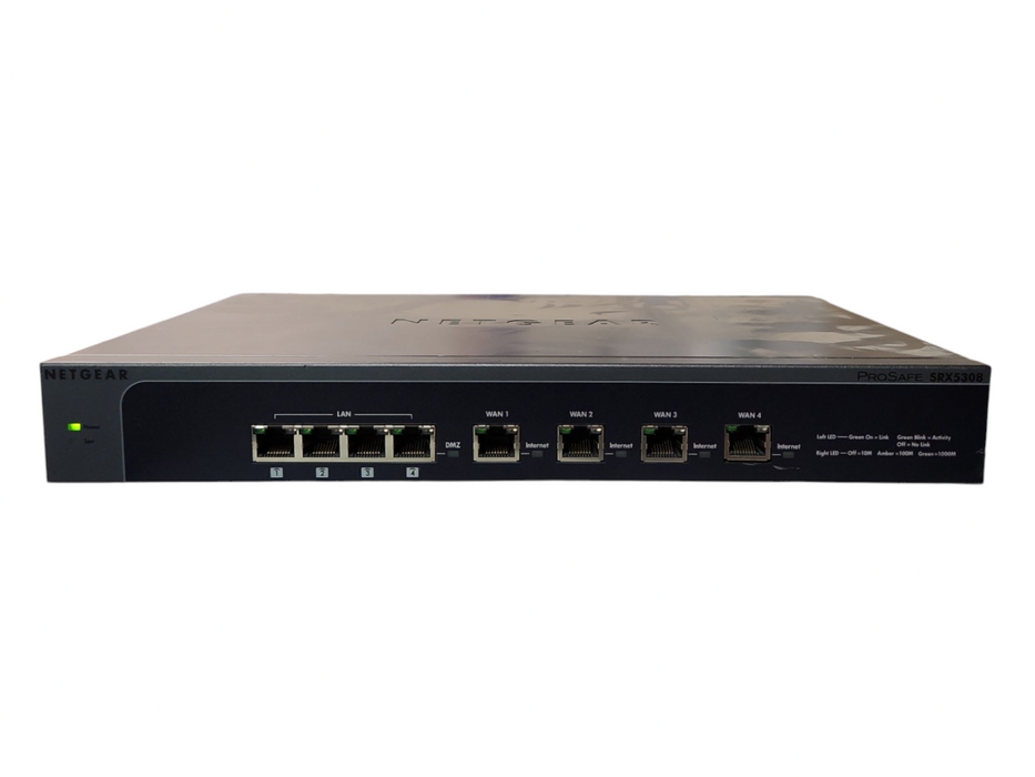 Netgear SRX5308 ProSafe Gigabit Quad WAN SSL VPN Firewall, Factory Reset