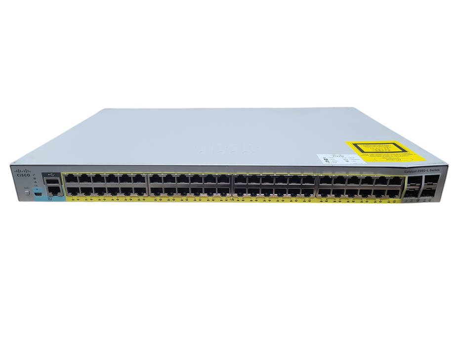 Cisco Catalyst WS-C2960L-48PS-LL V01 48-Port Gigabit PoE Network Switch