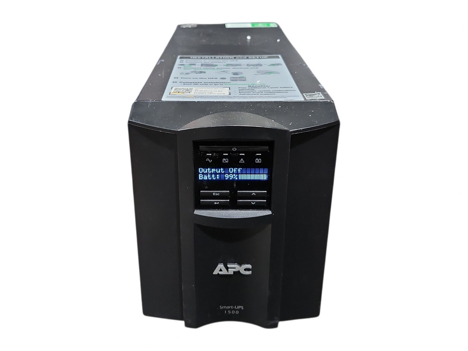 APC SMC1500C Smart-UPS C 1500 900W 120V 8 Outlet Uninterruptable Power Supp Q
