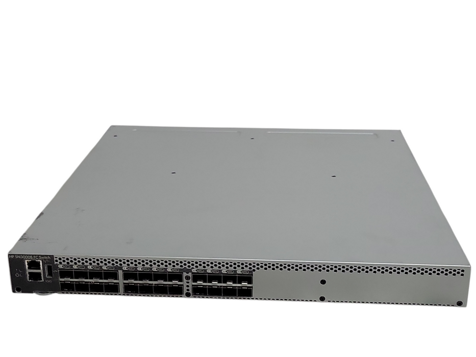 HP SN3000B 16Gb 24/24 FC Switch QW938A 24-Ports active, 2x PSU _