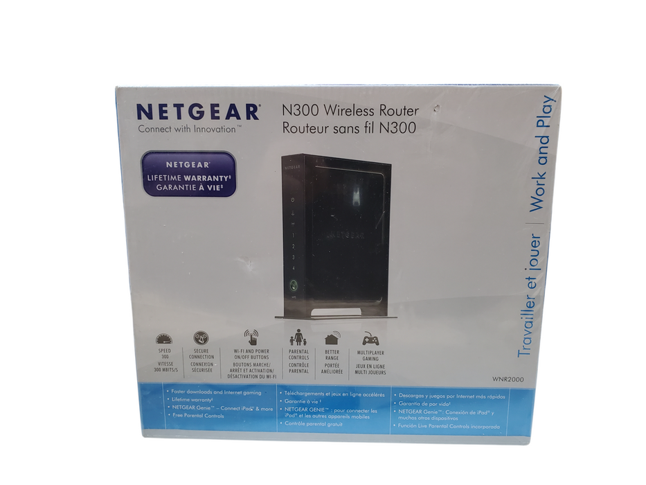 New - Netgear N300 Wireless Router WNR2000