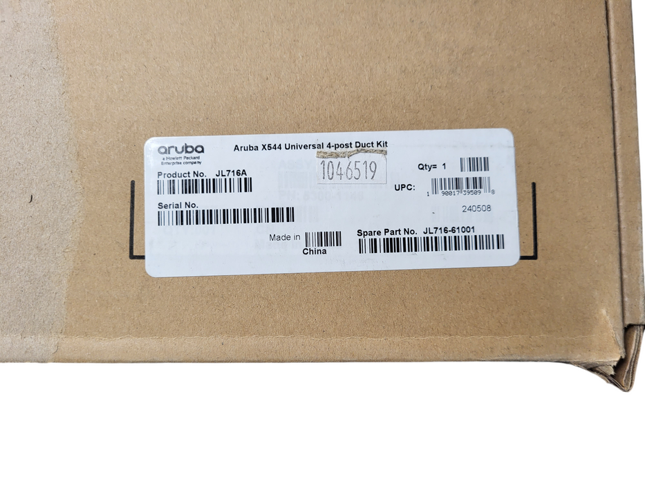HP JL716A Aruba X544 Universal 4-post Duct Kit Brand new Q$