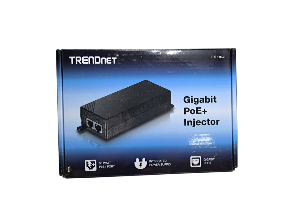 TRENDnet TPE-113GI Gigabit Power Over Ethernet PoE+ Injector (New)