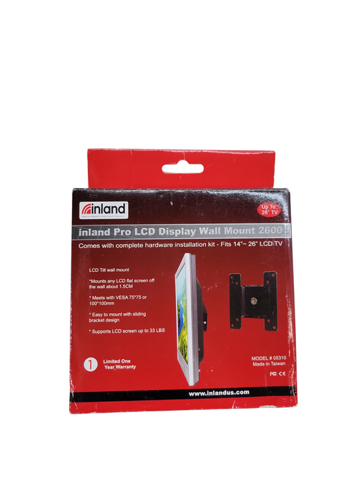 inland Pro LCD Display Wall Mount 2600 14"-26" 33Lbs %