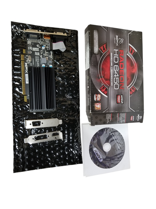 Lot 5x AMD XFX Radeon HD 6450 625M 1GB DDR3 HDMI DVI VGA PCI-E Video Card
