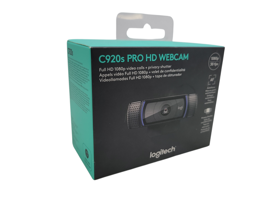 LOGITECH C920S PRO HD USB WEBCAM %