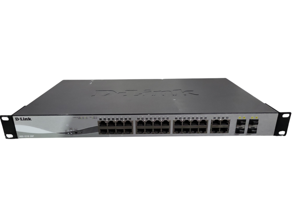 D-Link DGS-1210-28P, 28-Port Gigabit PoE 4x SFP Web Smart Switch !