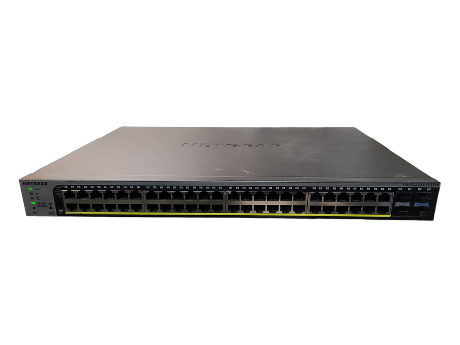 NETGEAR 48-Port Gigabit PoE+ Smart Managed Pro Switch w/ 4 SFP (GS752TPv2)