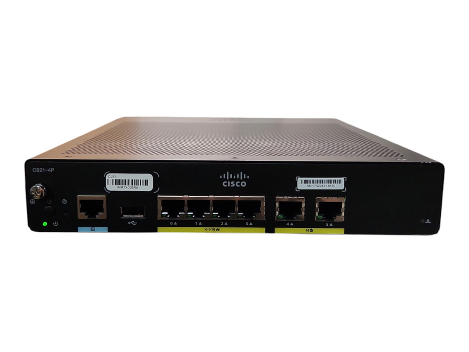 Cisco ISR 900 Series C921-4P Integrated Services Router