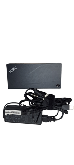 Lenovo ThinkPad Universal USB-C Laptop Dock 40AY LDA-KP W/ 90W Adapter Q