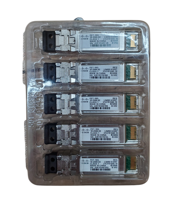 Lot 5x NEW - Cisco FET-10G 10-2566-02 10G SFP Transceiver  Q