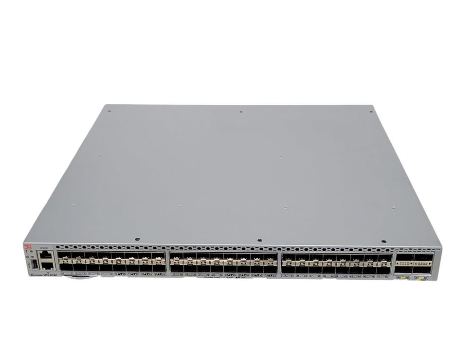 Brocade/Extreme BR-VDX6740-48-F 48x 10GbE SFP+ + 4x 40Gb QSFP+ Switch _