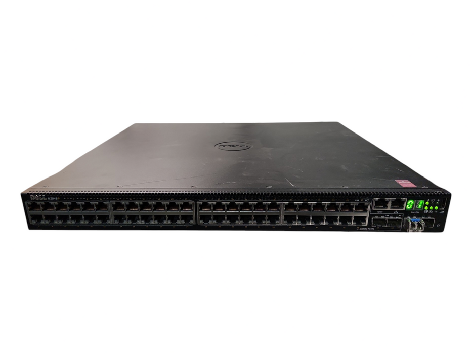 Dell N3048P, 48-Port Gigabit PoE+, 2x 10G SFP+ Managed Switch, 1x 1100W PSU