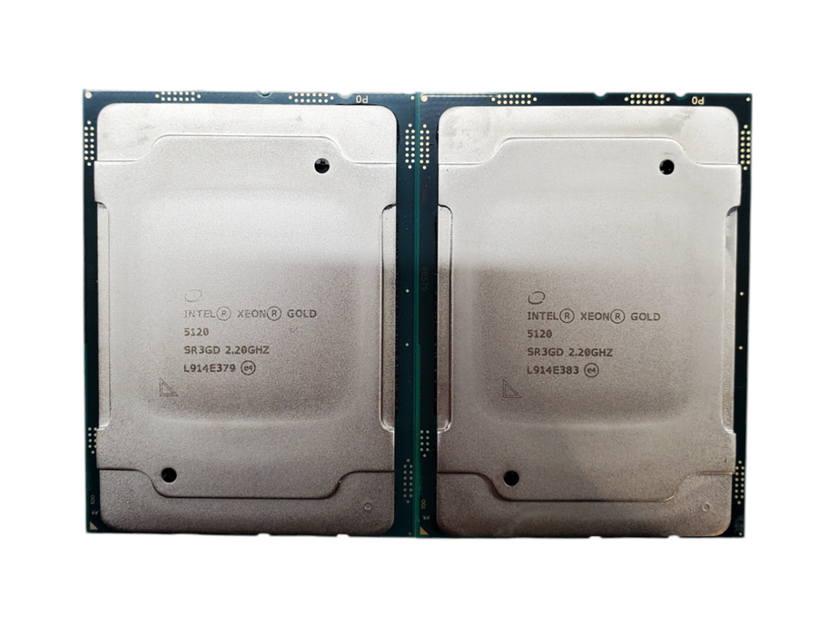 Lot 2x Intel Xeon Gold 5120 @ 2.20GHz SR3GD 14-Core Server CPU