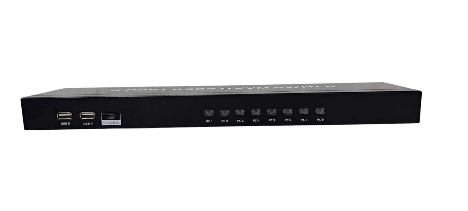 8 Port HDMI KVM Switch USB2.0 8 in 1 Out Switcher