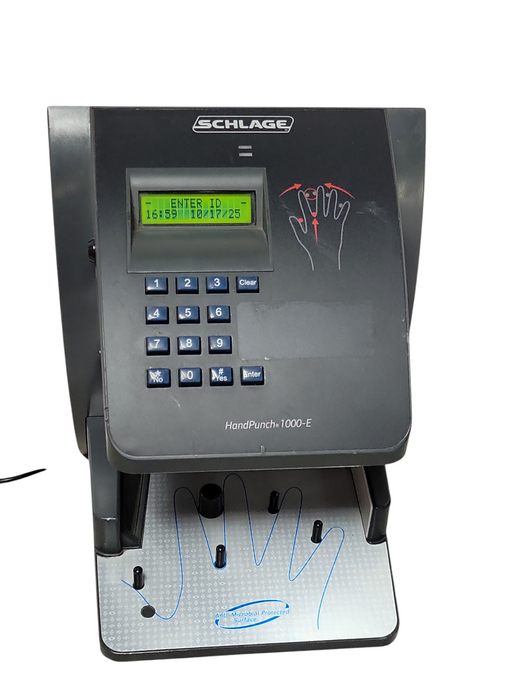 Schlage HandPunch 1000-E, READ Q_