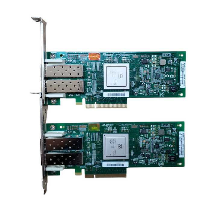 Lot 2x Dell QLogic QLE2562-DEL 8Gb/s Dual Fibre PCI-E HBA 0MFP5T