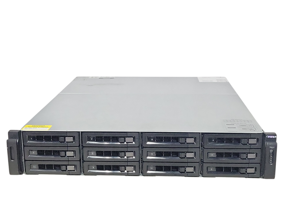 QNAP NAS Server TS-EC1280U-RP 12x 4TB Hard Drives, 2x PSU _