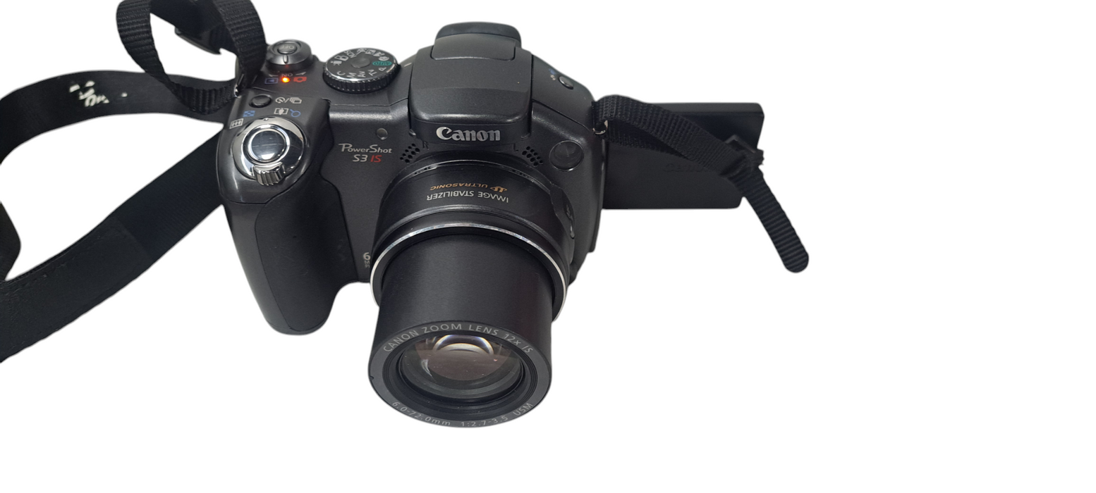 Canon PowerShot S3 IS Black 6.0 Megapixel 12x Optical Zoom
