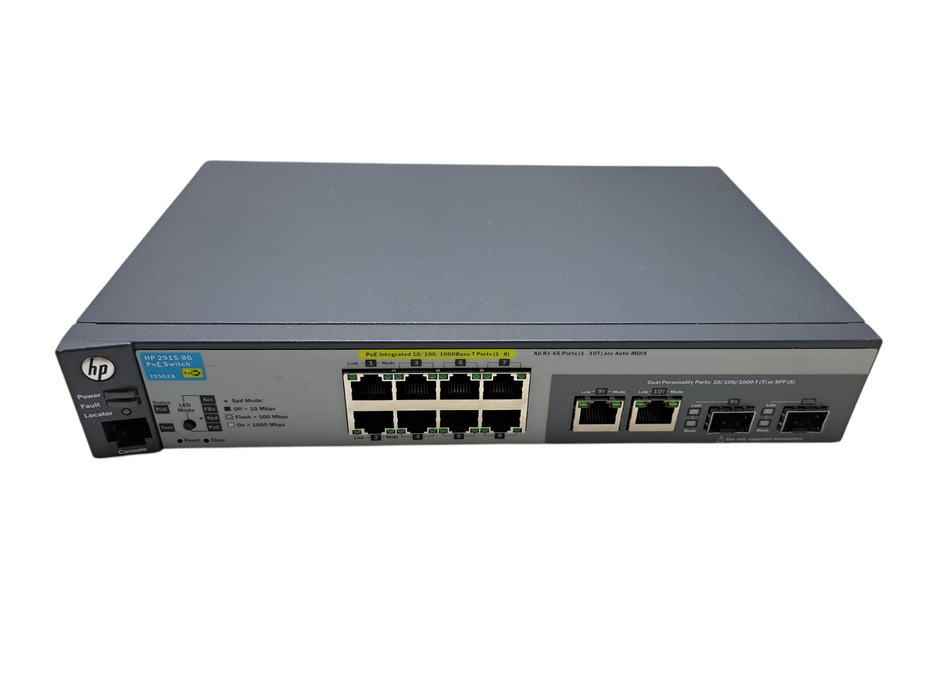 HP ProCurve 2915-8G PoE J9562A | 8-Port Gigabit PoE Managed Switch