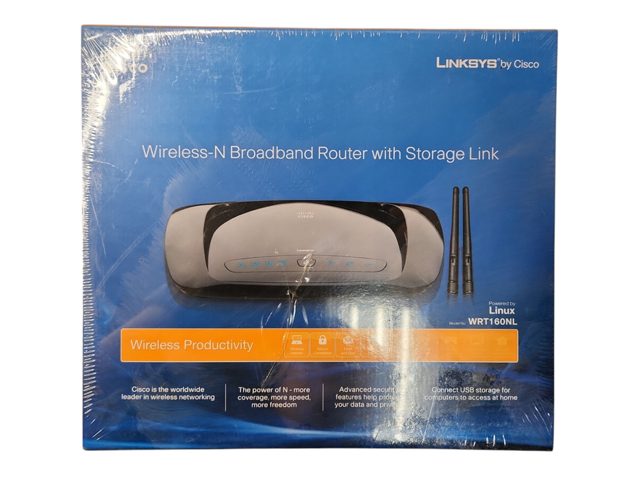 *NEW SEALED* Linksys Cisco 2.4 GHz Wireless-N Broadband Router WRT160NL !