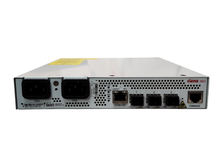 Ciena 3903 Ethernet Service Delivery Switch 170-3903-900, Factory Reset