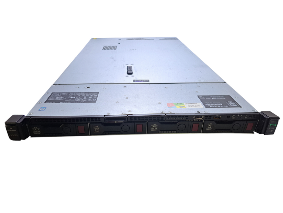 HP DL360 Gen10 | Xeon Bronze 3104 @1.70GHz, 64GB DDR4, 4x 8TB SAS, P408i-a