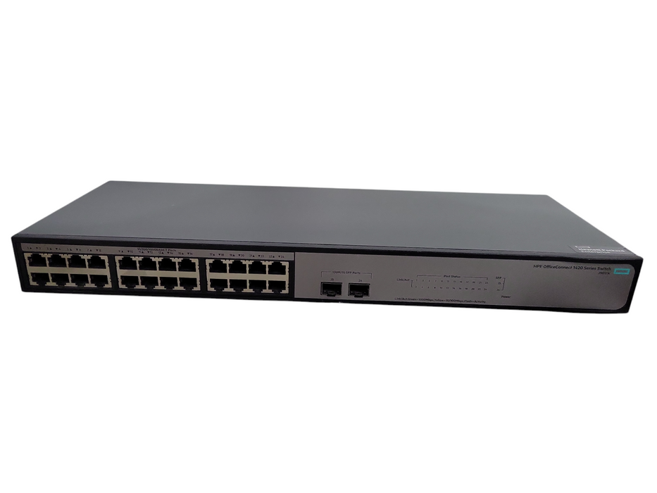 HPE OfficeConnect 1420 24G 2SFP JH017A | 24-Port Gigabit Network Switch !