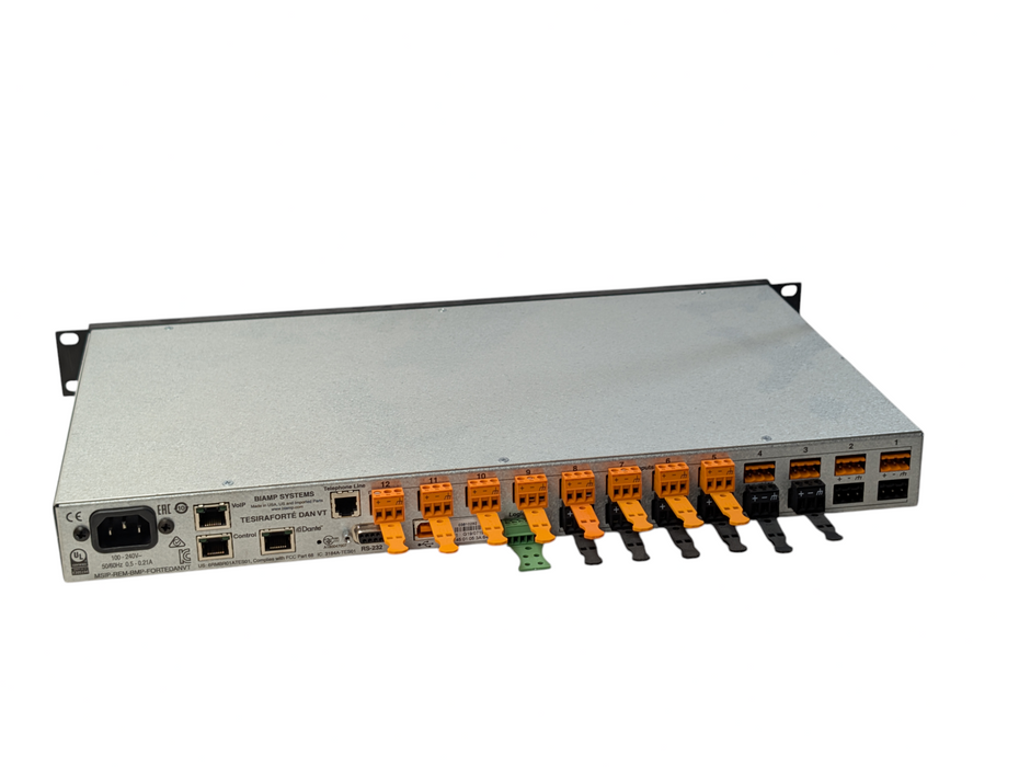 Biamp TesiraFORTE DAN VT Digital Audio Server Fixed I/O DSP Signal Processor -