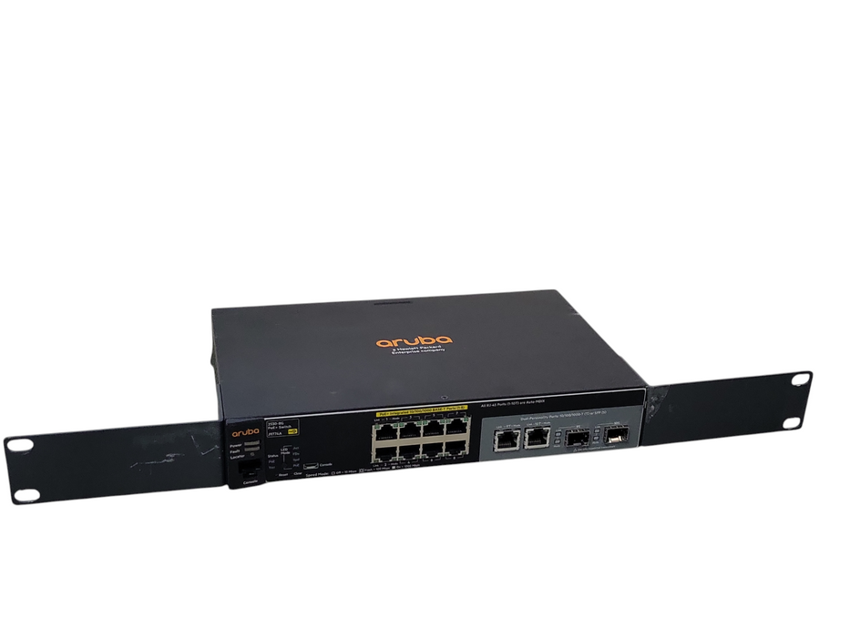 Aruba 2530-8G PoE+ J9774A | 8-Port Gigabit PoE+ Network Switch, Dual Uplink Q_