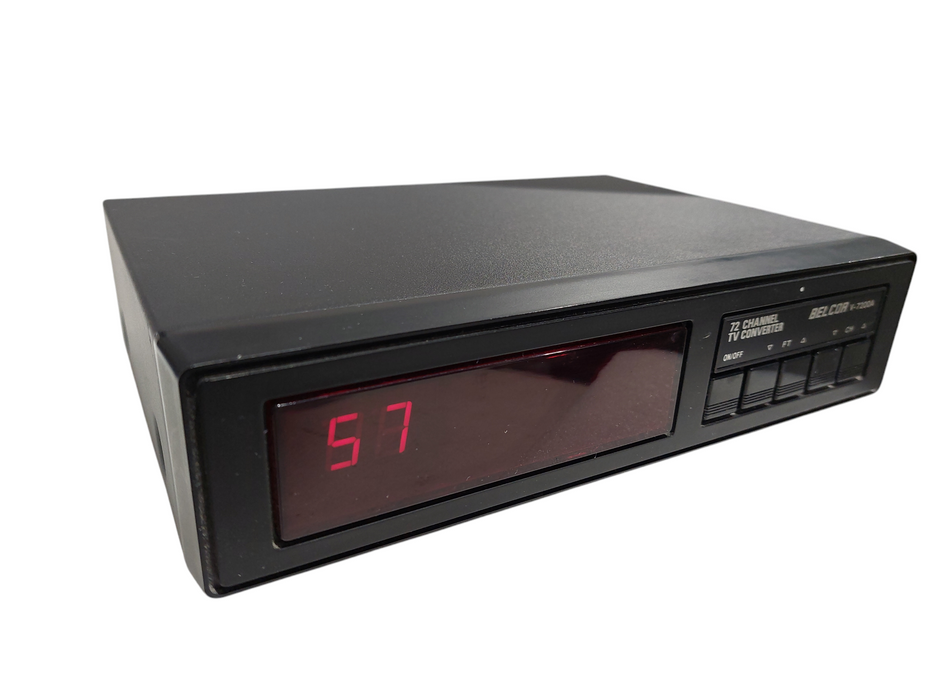 Vintage Belcor 72-Channel TV Converter Model: V-7200A =