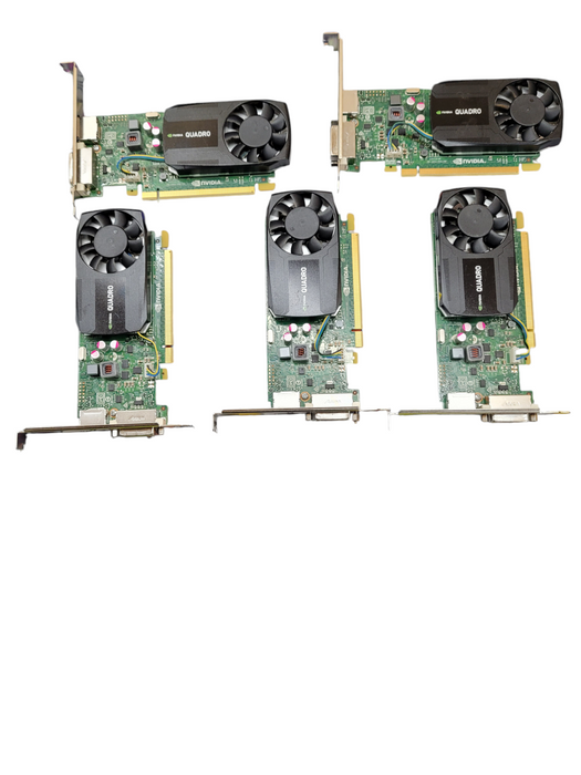 LOT of 5x NVIDIA QUADRO K620 Display Port DVI-I Graphics Q