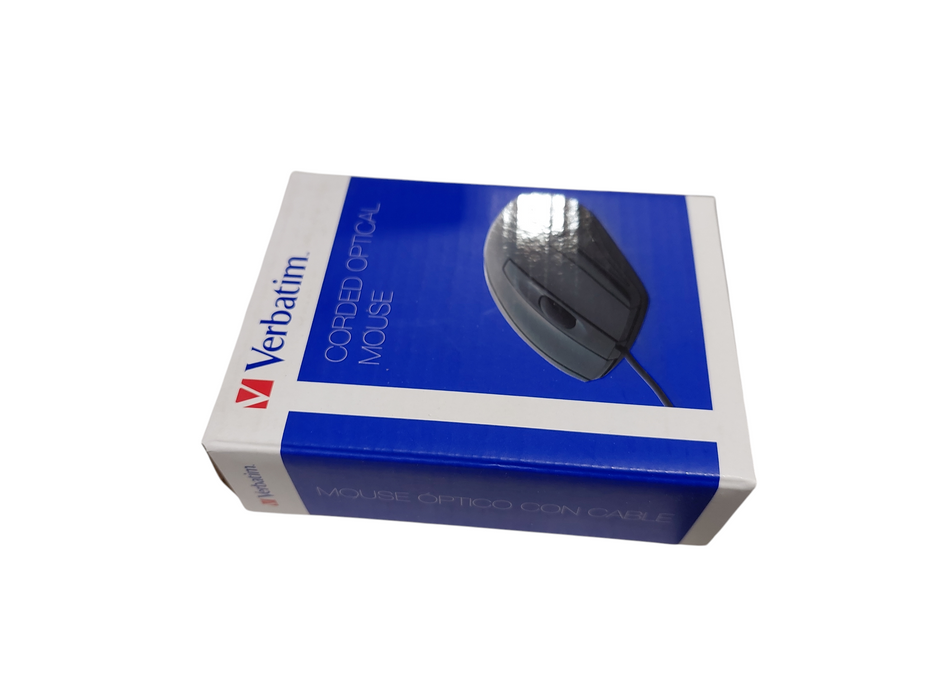 Verbatim Corded Optical Mouse Black ( New ) Q=