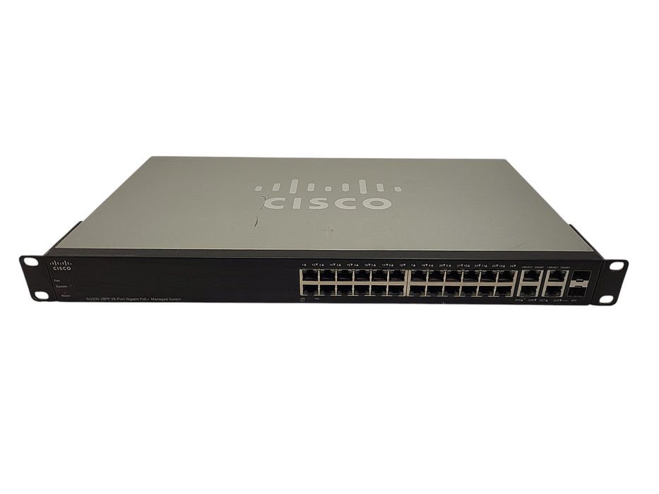 Cisco SG300-28PP-K9 V04 | 28-Port Gigabit PoE+ Managed Switch w/ 2x SFP $
