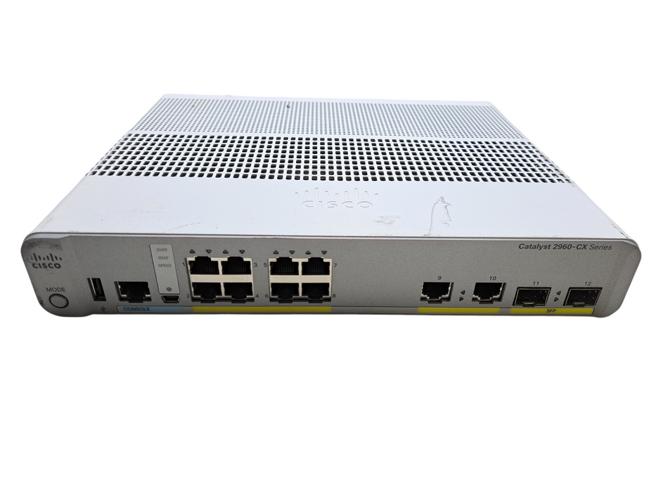 Cisco WS-C2960CX-8TC-L V04 | 8-Port Gigabit Managed Silent Switch | 2x SFP