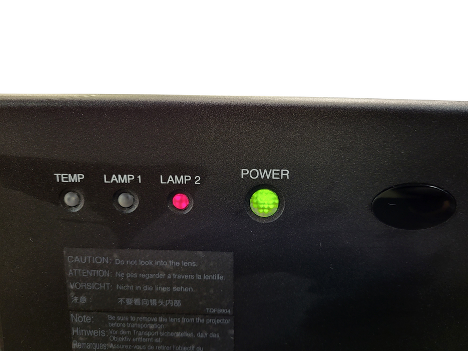 Panasonic WXGA 6000 (PT-DW7000U-K) 3 DLP Home Theater Video Projector READ $